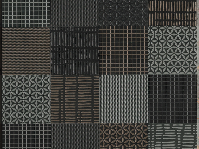На изображении товар Kronos ceramiche Керамогранит Metallique Melange Texture Mix 20x20 от официального представителя в Москве