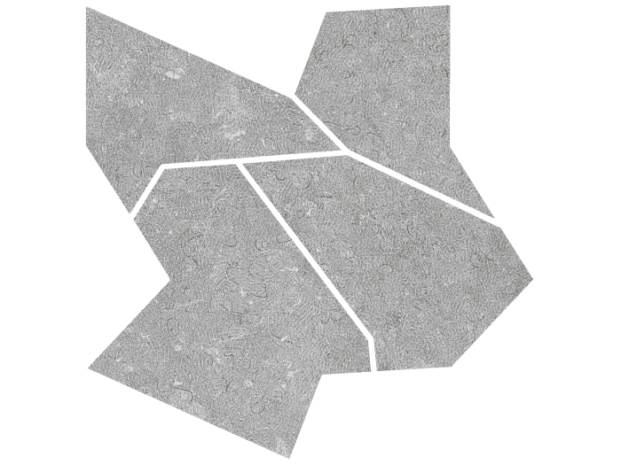 На изображении товар Living Ceramics Керамогранит Noon Grey Deco Mosaic Soft textured 59,8x59,8 от официального представителя в Москве