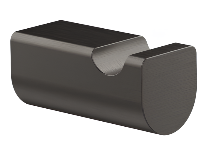 На изображении товар Крючок Gessi Rilievo, настенный, цвет Black Metal Brushed PVD от официального представителя в Москве