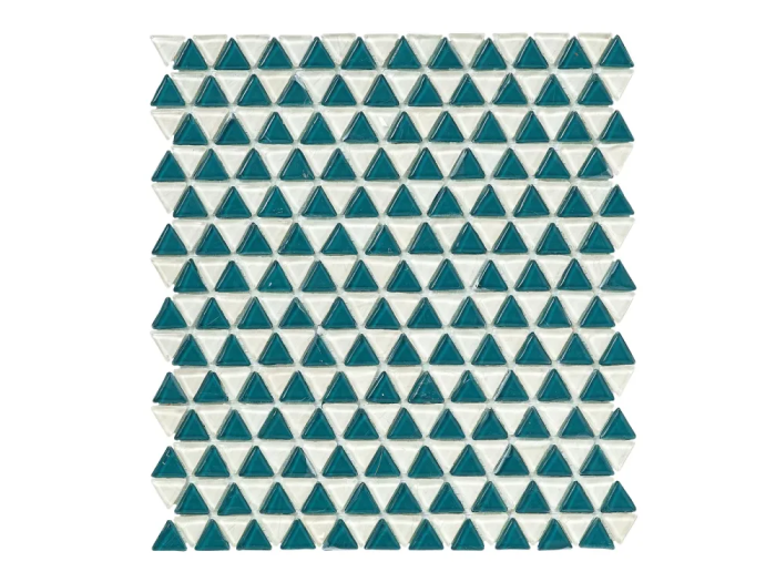 На изображении товар Sicis Смальтовая мозаика Trigono Blends Mosaic Anton chips size 19x21 mm sheet-size 284x300 mm от официального представителя в Москве