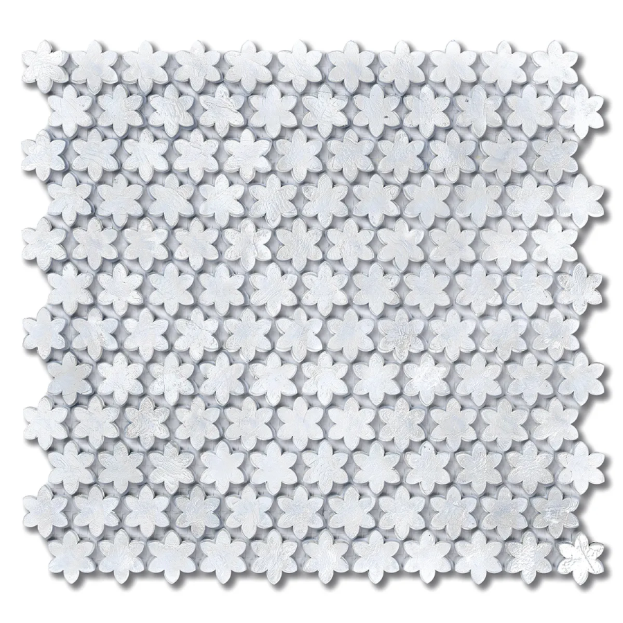 Sicis Смальтовая мозаика Petites Fleurs F16 Forget Me Not sheet-size 316x293 mm