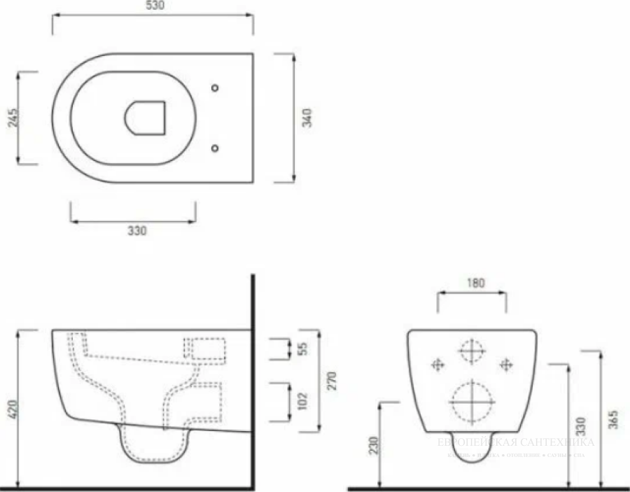 Унитаз Cielo Smile 350х530 мм подвесной, Talco - изображение 5