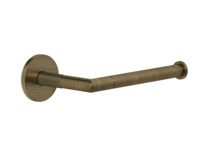 На изображении товар Бумагодержатель Gessi Аnello, настенный, 165х76хØ50 мм, цвет Antique Brass от официального представителя в Москве