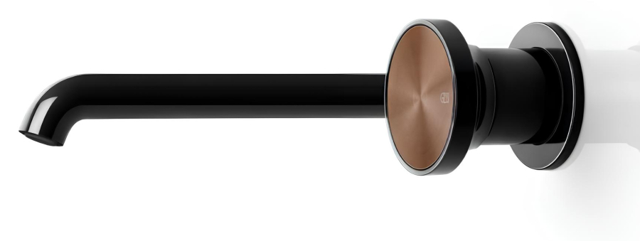 Излив Gessi Origini, средней длины, вылет 205 мм, цвет Matte Black - изображение 1
