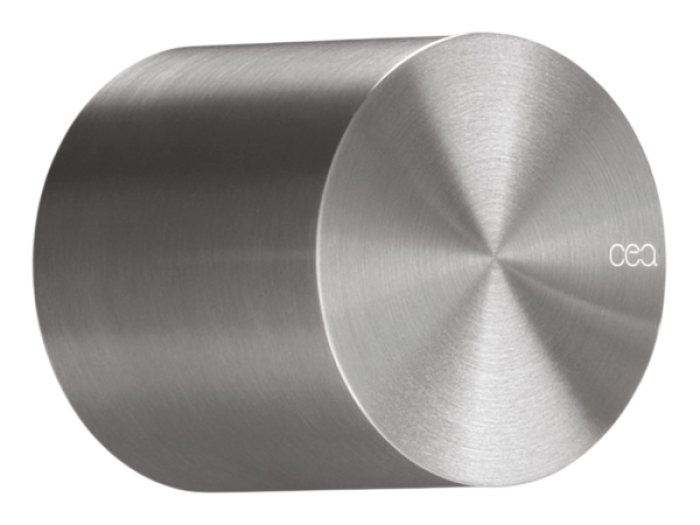 На изображении товар Смеситель для душа CeaDesign Opus, прогрессивный, настенный, внешняя часть, сталь, цвет сатинированная сталь от официального представителя в Москве