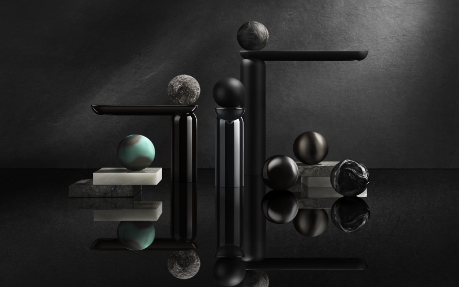 Смеситель для раковины Gessi Perle высокий, без донного клапана, с металлическим вентилем Matte Olive Green - изображение 6