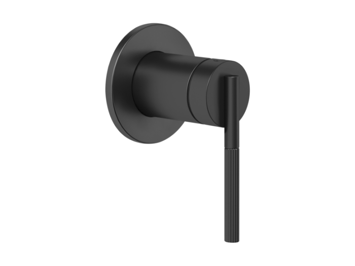 На изображении товар Cмеситель Gessi Ingranaggi, настенный, встраиваемый, цвет Matte Black от официального представителя в Москве