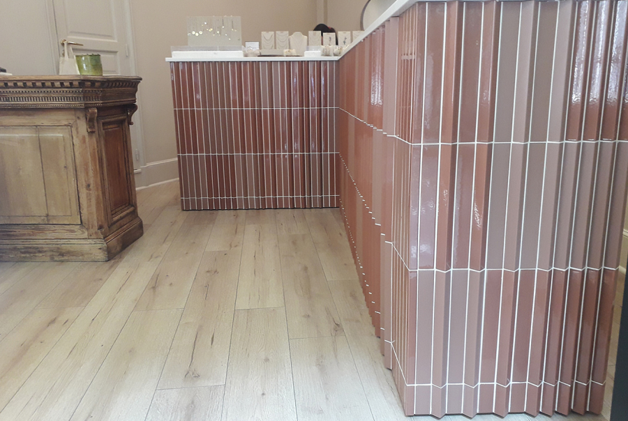 Etruria Керамическая плитка TOWER 3.8X30 Prisma + Piano Sky Blue Glossy Montato Su Rete 16X30 - изображение 2