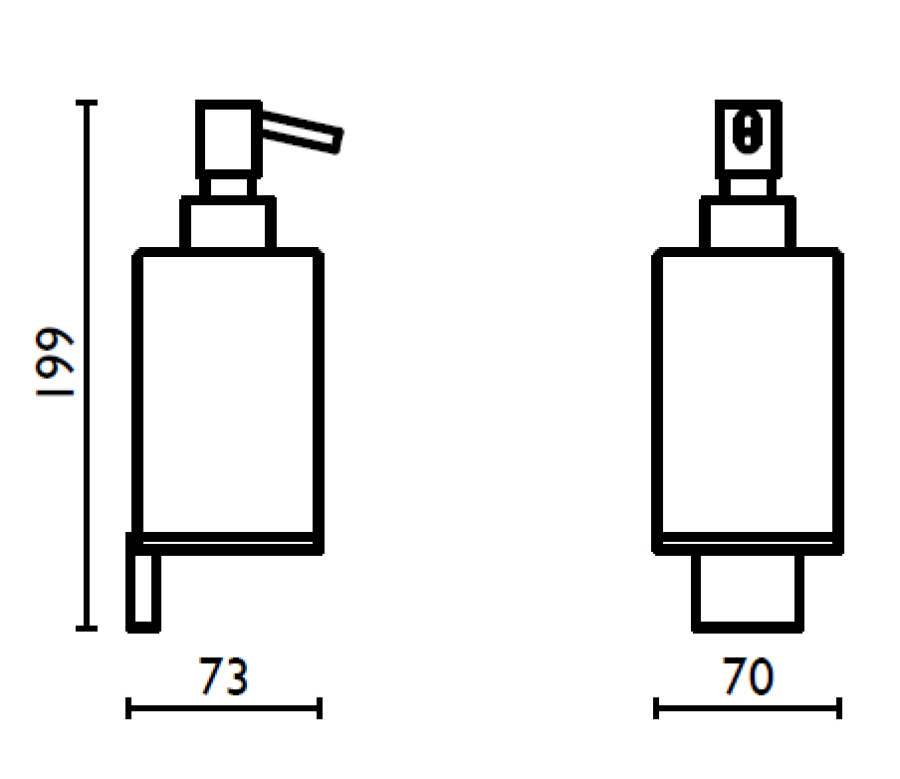 Дозатор для жидкого мыла Bagno&Associati Altissima настенный, цвет белый/хром - изображение 1
