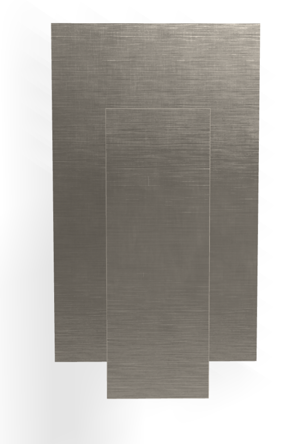 Смеситель  Carlo Frattini Zeta, с переключателем на 2 источника, Н-165 мм, внешняя часть, цвет никель брашированный - изображение 1