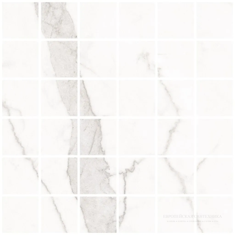 Living Ceramics Керамогранит Blanc Calacatta Mosaic 55 Soft textured 29,8x29,8