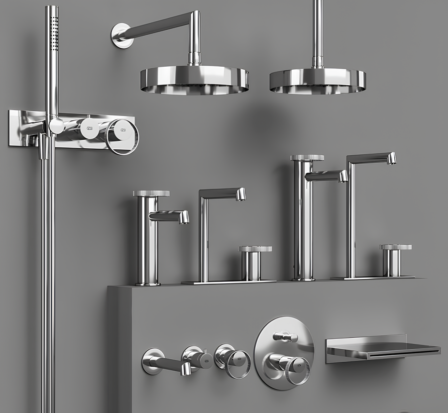 Смеситель для душа Gessi Anello, встраиваемый, однорычажный, на 1 потребителя, внешняя часть, цвет Chrome - изображение 2