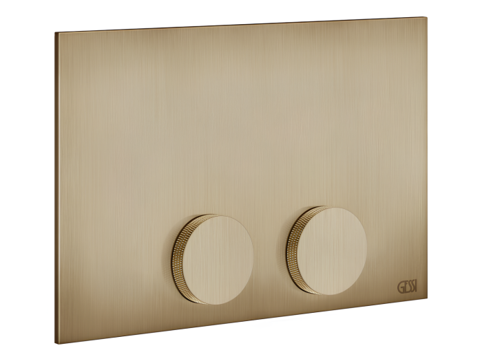 На изображении товар Клавиши смыва Gessi, для TECE (TECEProfil, TECEBox, TECEProfil Octa 2, TECEConstruct), цвет Warm Bronze Brushed PVD от официального представителя в Москве