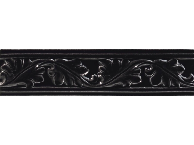 CERAMICHE GRAZIA Бордюр FORMAE FOLIAGE 6,5X26 EBONY