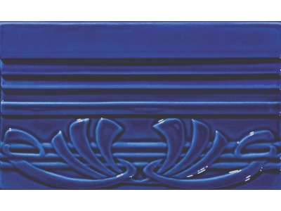 CERAMICHE GRAZIA Бордюр EPOQUE TERMINALE DECO 12X20 COBALT CRAQUELE