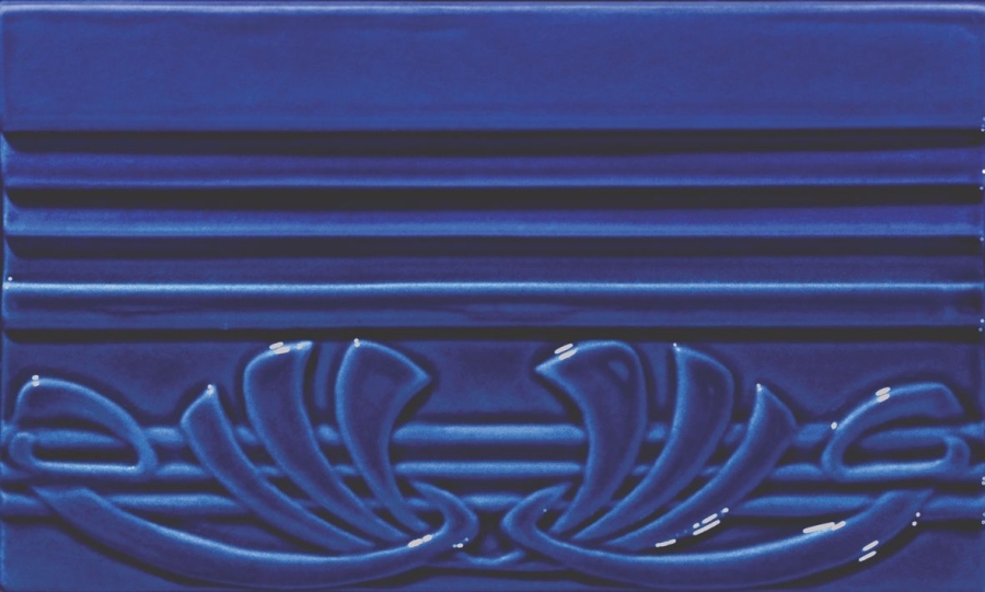 CERAMICHE GRAZIA Бордюр EPOQUE TERMINALE DECO 12X20 COBALT CRAQUELE