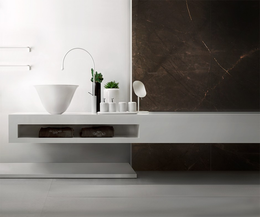 Cмеситель для раковины Gessi Goccia h745 мм, высокий с длинным изливом, без донного клапана, цвет Copper GHRC - изображение 3