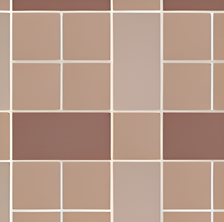 Micro. Керамогранит Microtiles Plaid Mix Terracotta/Cotto/Klinker 30,1x30,1