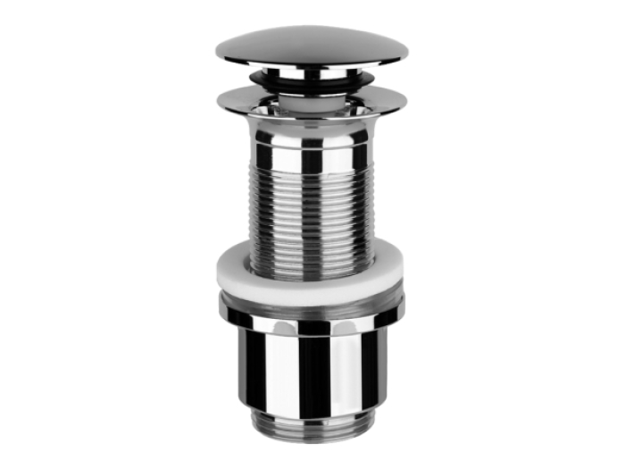 На изображении товар Донный клапан Gessi, автоматический, для раковины без перелива, диаметр крышки 63 мм, цвет White CN от официального представителя в Москве