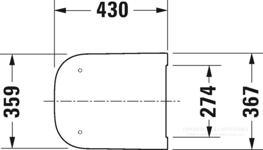 Сиденье с крышкой Duravit Happy D.2 с механизмом плавного опускания soft close, 359х430 мм, цвет белый - изображение 6