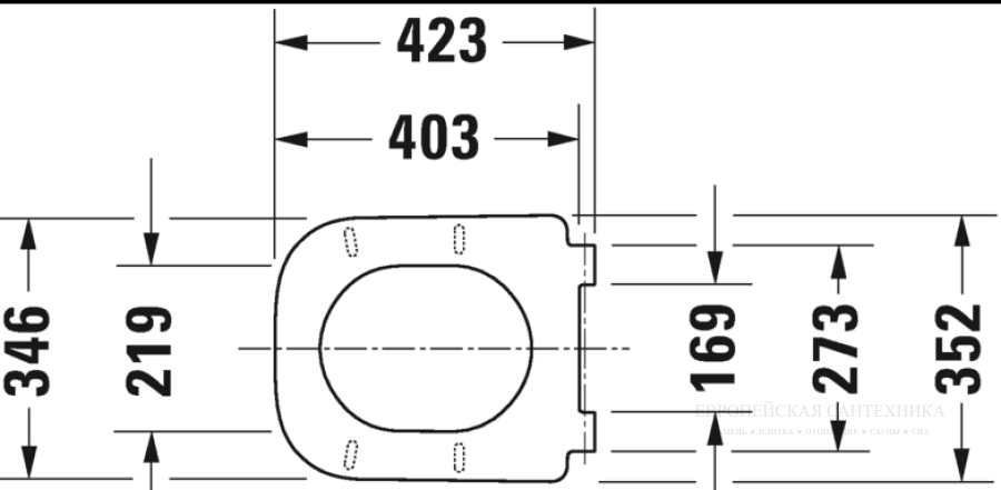 Сиденье с крышкой Duravit Happy D.2 с механизмом плавного опускания soft close, 359х430 мм, цвет белый - изображение 7