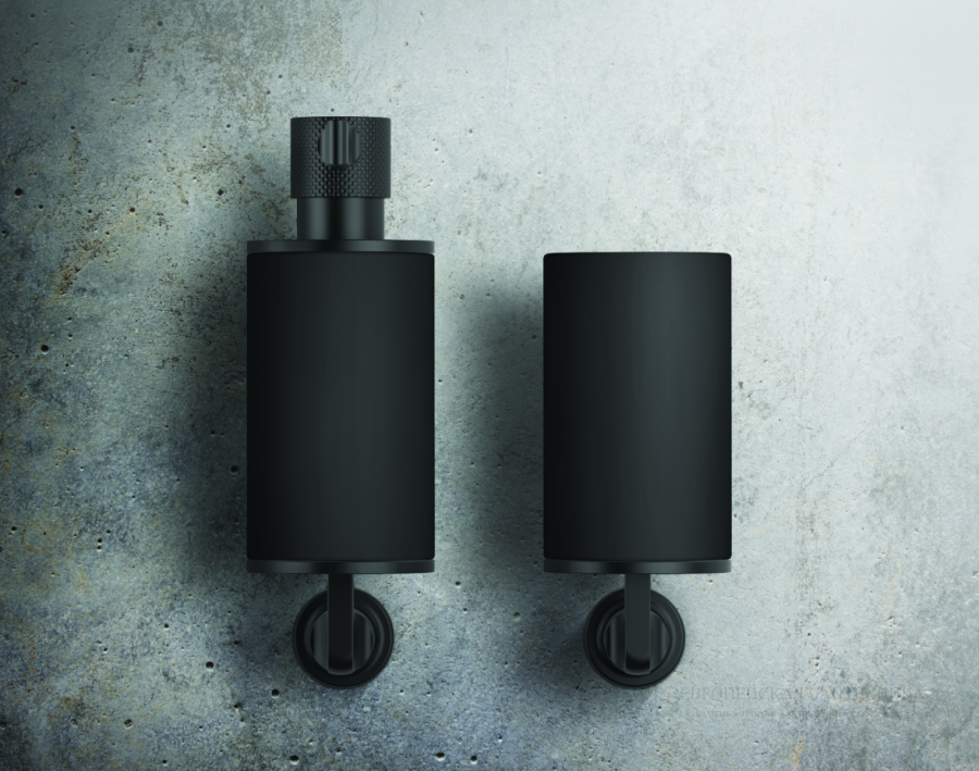 Дозатор Gessi Inciso ⌀75хh240 мм, настенный, цвет Matte Black - изображение 1