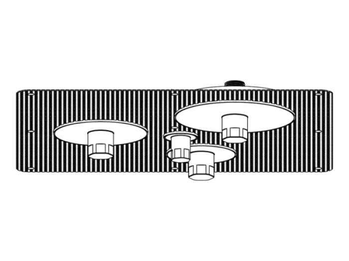 На изображении товар Скрытая часть CEA Design INC, для верхнего потолочного душа от официального представителя в Москве