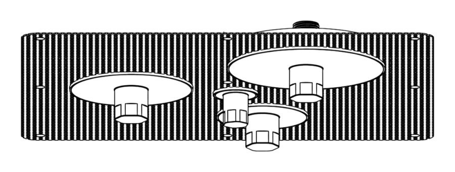 Скрытая часть CEA Design INC, для верхнего потолочного душа