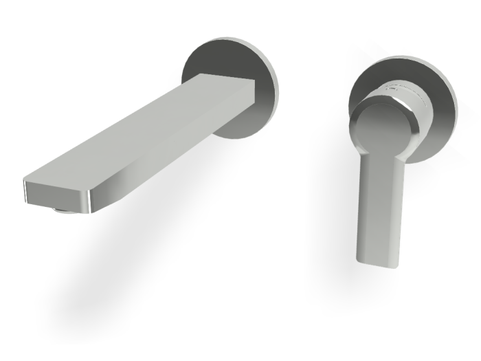 На изображении товар Смеситель для раковины Carlo Frattini Mast, однорычажный, с донным клапаном Click-Clack, Н-125 мм, внешняя часть, цвет хром от официального представителя в Москве