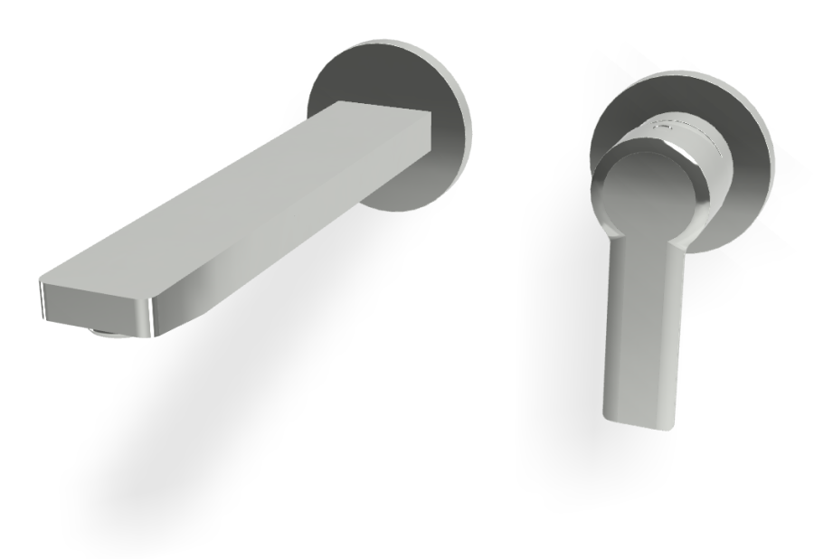 Смеситель для раковины Carlo Frattini Mast, однорычажный, с донным клапаном Click-Clack, Н-125 мм, внешняя часть, цвет хром