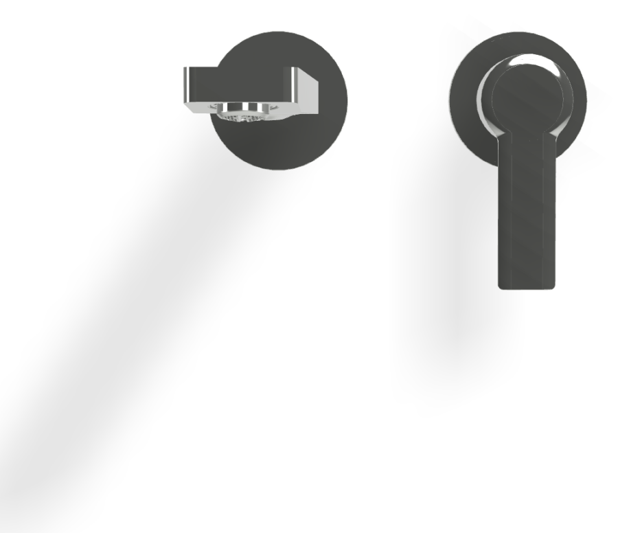 Смеситель для раковины Carlo Frattini Mast, однорычажный, с донным клапаном Click-Clack, Н-125 мм, внешняя часть, цвет хром - изображение 1