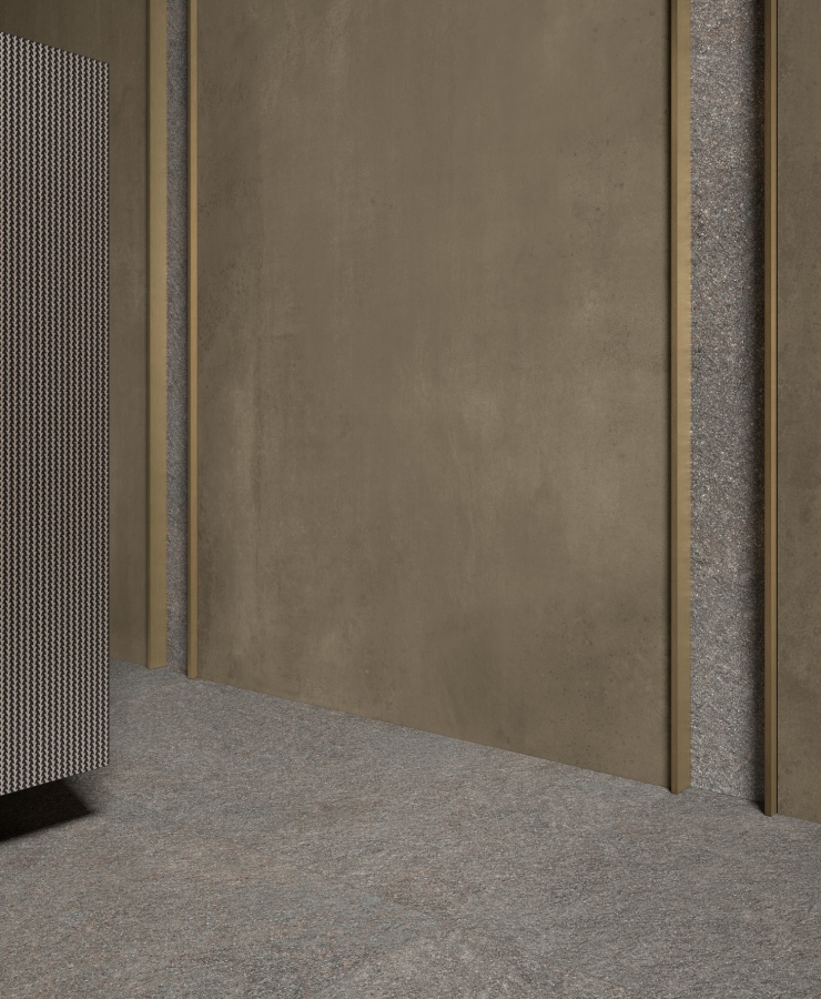 Kronos ceramiche Керамогранит Metallique Brune Oxyde ret 120x280 - изображение 5