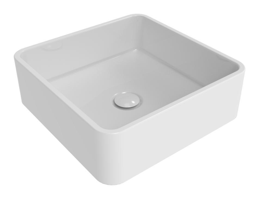 Раковина Flaminia Miniwash подвесная/накладная, 400х400 мм, цвет белый глянцевый - изображение 1