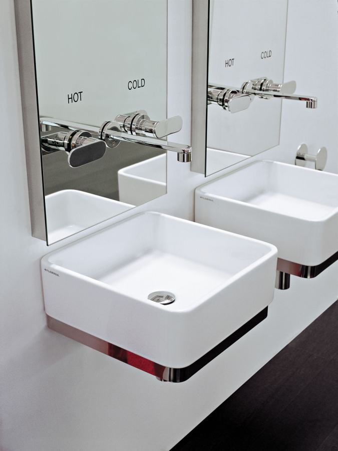 Раковина Flaminia Miniwash подвесная/накладная, 400х400 мм, цвет белый глянцевый - изображение 2