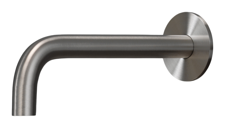 Излив CeaDesign Free Ideas, настенный, L. 205 мм, сталь, цвет сатинированная сталь