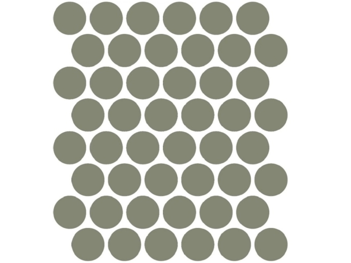 На изображении товар Etruria Керамогранит XXS-3D Cerchio 3D 5Х5 Oliva Su Rete Monocolore 33Х37 от официального представителя в Москве