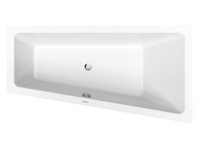 На изображении товар Ванна Duravit Duravit No.1, встраиваемая, 1600x850 мм, трапеция, правый наклон, цвет белый от официального представителя в Москве
