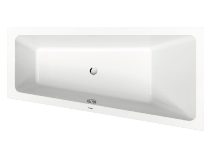 На изображении товар Ванна Duravit Duravit No.1, встраиваемая, 1600x850 мм, трапеция, правый наклон, цвет белый от официального представителя в Москве