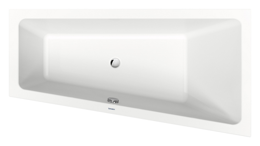 Ванна Duravit Duravit No.1, встраиваемая, 1600x850 мм, трапеция, правый наклон, цвет белый