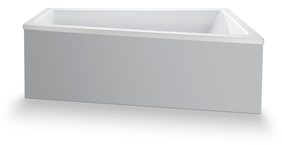 Ванна Duravit Duravit No.1, встраиваемая, 1600x850 мм, трапеция, правый наклон, цвет белый - изображение 2