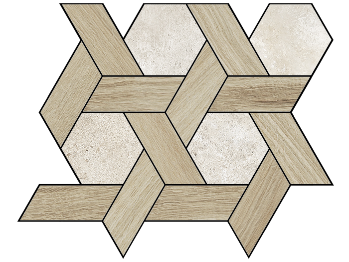 На изображении товар La Fabbrica Ava Керамогранит Il Cerreto 30X26 Dec Chardonnay Beige 30x30 от официального представителя в Москве