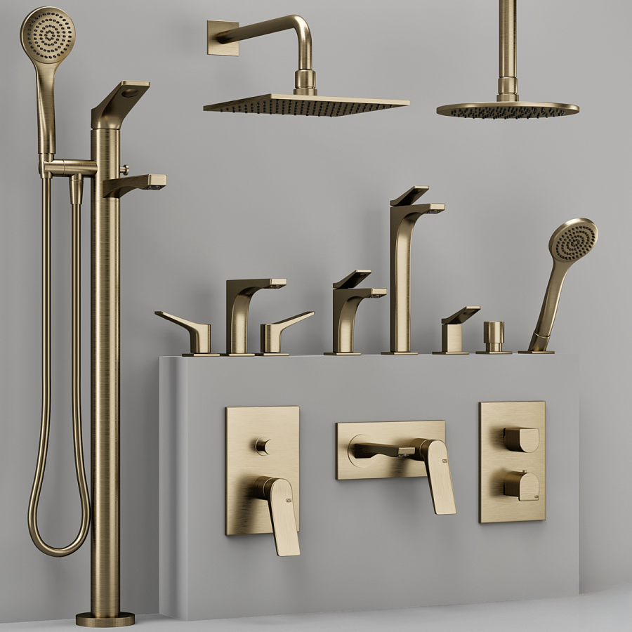 Смеситель для раковины Gessi Rilievo, высокий, без донного клапана, цвет Warm Bronze Brushed PVD - изображение 3