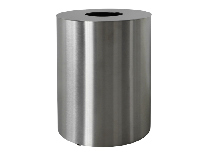 На изображении товар Ведро для мусора CeaDesign Waste Bins, напольное, Ø206xh-255 мм, с крышкой, сталь, цвет Black Diamond сатинированный от официального представителя в Москве