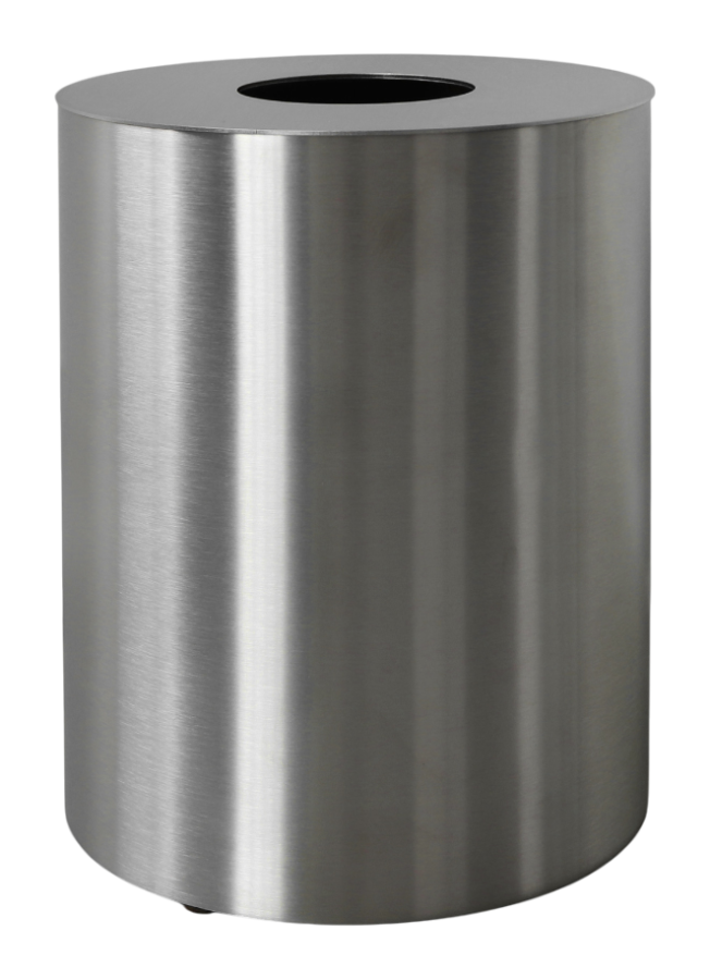 Ведро для мусора CeaDesign Waste Bins, напольное, Ø206xh-255 мм, с крышкой, сталь, цвет Black Diamond сатинированный