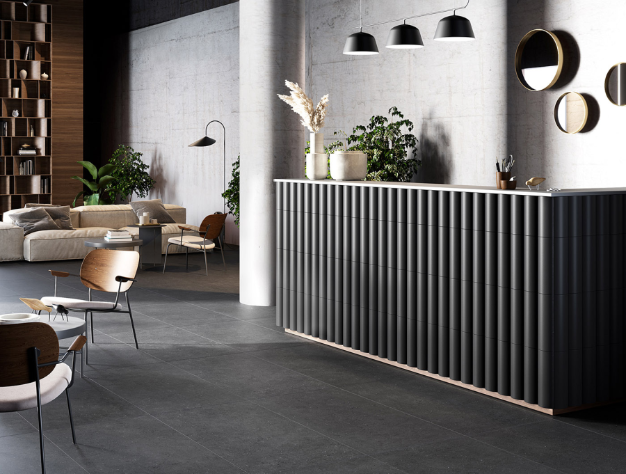 Terratinta Ceramics керамогранит Lagom Matt rectified Charcoal 90x90 / 9.5 - изображение 2