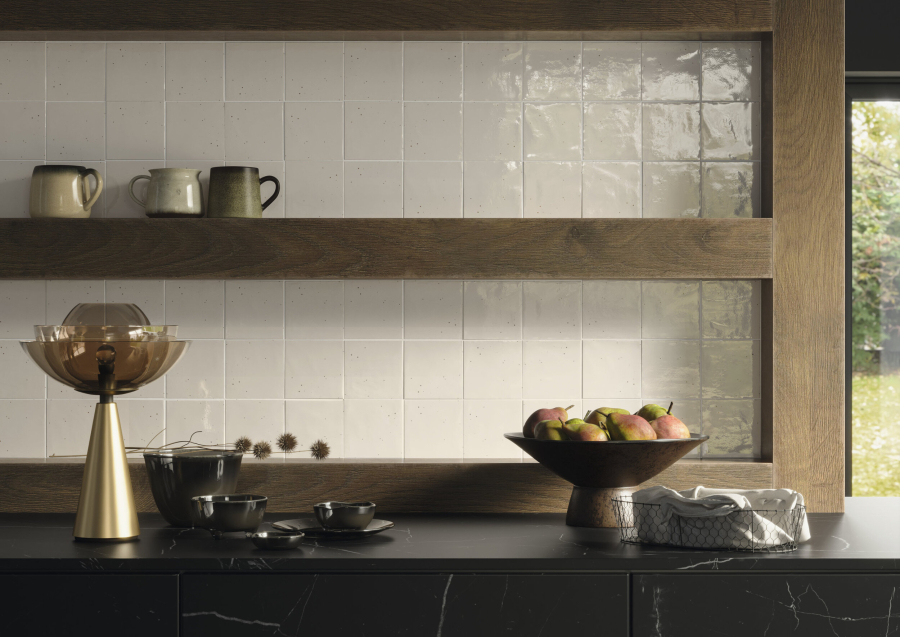 Iris ceramica Керамическая плитка Bottega D'arte Dedica Bianco seppia lucido glossy 10x10 - изображение 1