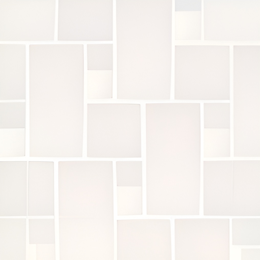 Micro. Керамогранит Microtiles Offset Mix Glaze White 35,1x30,1