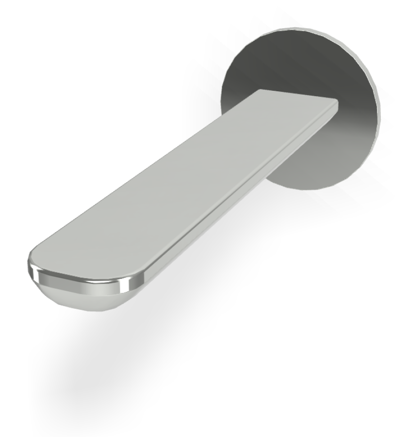 Излив для ванны Carlo Frattini Flo, настенный, L-218 мм, цвет хром