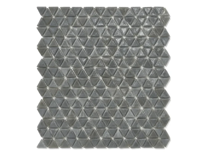 На изображении товар Sicis Смальтовая мозаика Trigono Mosaic Cemento chips size 19x21 mm sheet-size 284x300 mm от официального представителя в Москве