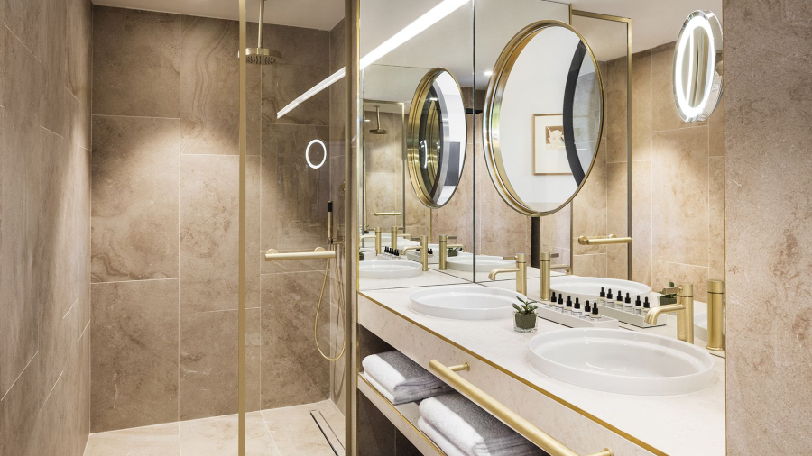 Смеситель для раковины Gessi Inciso, без донного клапана, цвет Copper PVD - изображение 4